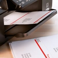 Tryckta adressetiketter i skrivaren
