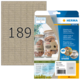 Etiketten aus Silphie-Papier mit der Nummer 189, verpackt in einer transparenten Hülle, mit Abbildungen von Keksgläsern.