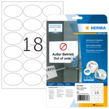 HERMA SPECIAL A4 Etiketter avtagbara