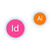Ikoner för Adobe Illustrator och Adobe InDesign