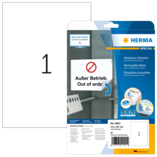 HERMA SPECIAL A4 Etiketter avtagbara