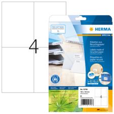 HERMA SPECIAL A4 Etiketter av återvunnet papper
