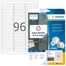 HERMA SPECIAL A4 Etiketter avtagbara