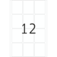Eine große, schwarze Zahl "12" auf einem weißen Hintergrund mit leeren Kästchen darunter.