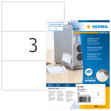 HERMA SPECIAL A4 Etiketter perforerade