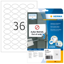 HERMA SPECIAL A4 Etiketter avtagbara