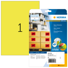 HERMA SPECIAL A4 Neon-etiketter