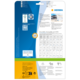 Rückseite einer Verpackung für HERMA Produkte, mit Informationen zu Software, Anwendungshinweisen und einem QR-Code.