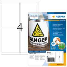 HERMA SPECIAL A4 Outdoor folieetiketter