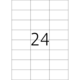 Eine große Zahl "24" auf einem weißen Hintergrund, umgeben von einem Raster aus 16 Kästchen.