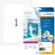 CD-DVD-Einleger von Herma, Packung mit 25 Stück, für die Gestaltung von CD-DVD-Covern, inklusive Softwarehinweis.