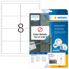 HERMA SPECIAL A4 Etiketter avtagbara