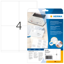 HERMA Adressetiketter, för skrivmaskiner