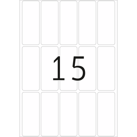 Eine große Zahl "15" auf einem weißen Hintergrund mit leeren Kästchen darunter.