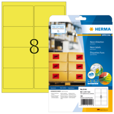 HERMA SPECIAL A4 Neon-etiketter