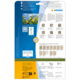 Anleitung für selbstklebende Etiketten von HERMA, einschließlich Softwarehinweis und Symbolerklärungen. Enthält Informationen zur Anwendung und Nutzung.