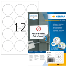 HERMA SPECIAL A4 Etiketter avtagbara