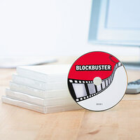 CD/DVD-etikett klistrad på CD/DVD