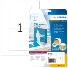 HERMA SPECIAL A4 CD- och DVD-häfte kartong perforerade