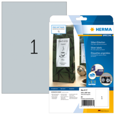 HERMA SPECIAL A4 Folieetiketter silver
