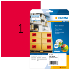 HERMA SPECIAL A4 Neon-etiketter