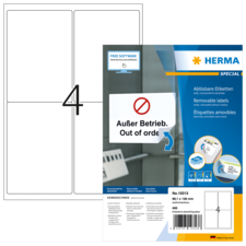 HERMA SPECIAL A4 Etiketter avtagbara