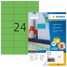 HERMA SPECIAL A4 Färgade etiketter