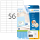 Etikettenpackung von Herma mit 56 vorgestanzten Etiketten auf einem Bogen, inklusive Beispieletikett mit dem Text „MR. SUNNY“.