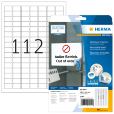 HERMA SPECIAL A4 Etiketter avtagbara