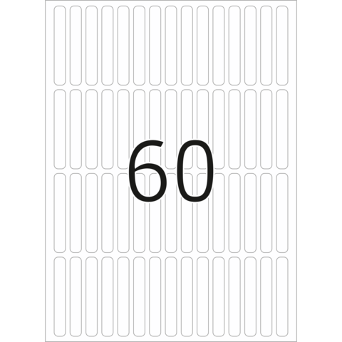 Zahl "60" in großer, fetter Schrift auf einem weißen Hintergrund mit vertikalen Linien.