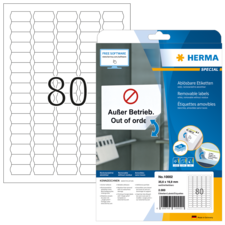 HERMA SPECIAL A4 Etiketter avtagbara