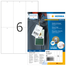 HERMA SPECIAL A4 Stabila hängande etiketter