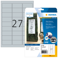 HERMA SPECIAL A4 Folieetiketter silver