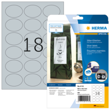 HERMA SPECIAL A4 Folieetiketter silver