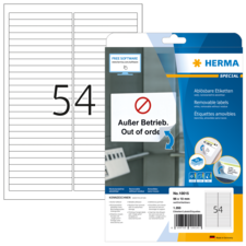 HERMA SPECIAL A4 Etiketter avtagbara